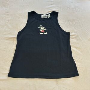 Disney Black Mickey Mouse Tee women size L